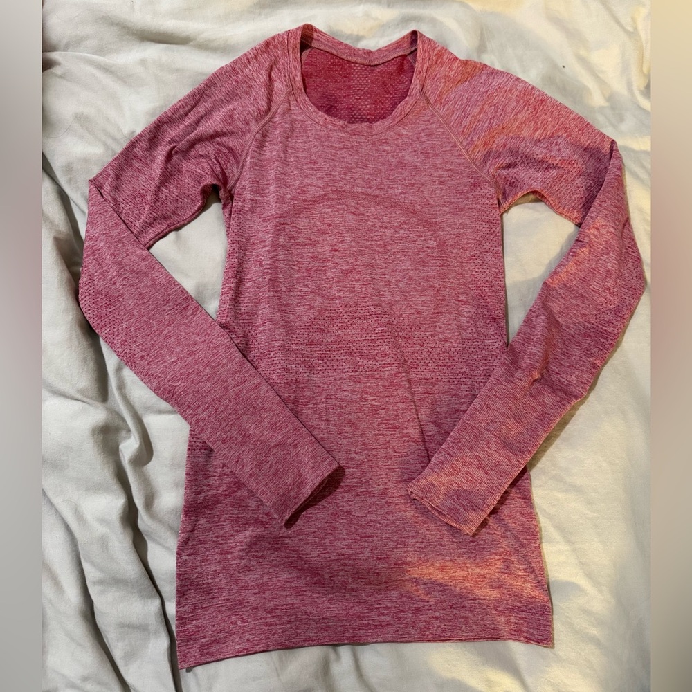 Women's Pink Long Sleeve Top
